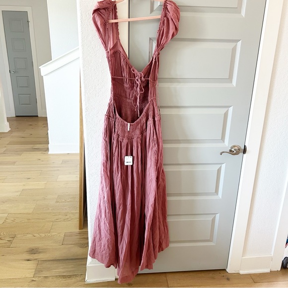 NWT Free People Feeling Bonita Maxi Dress Withered Rose Pink - Picture 7 of 9